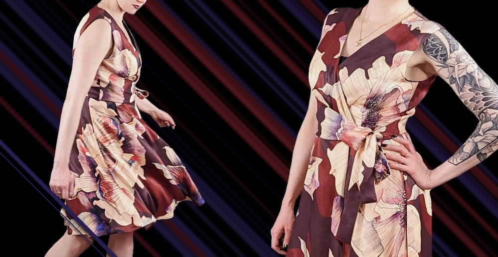 Simplicity 8137 in Poppy-Print Viscose Sateen